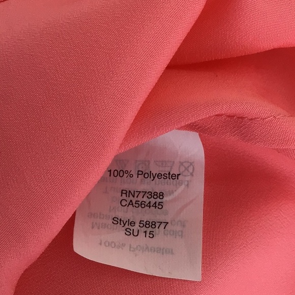 J. Crew Coral racerback blouse tank style 58877 size 6 - Picture 4 of 5